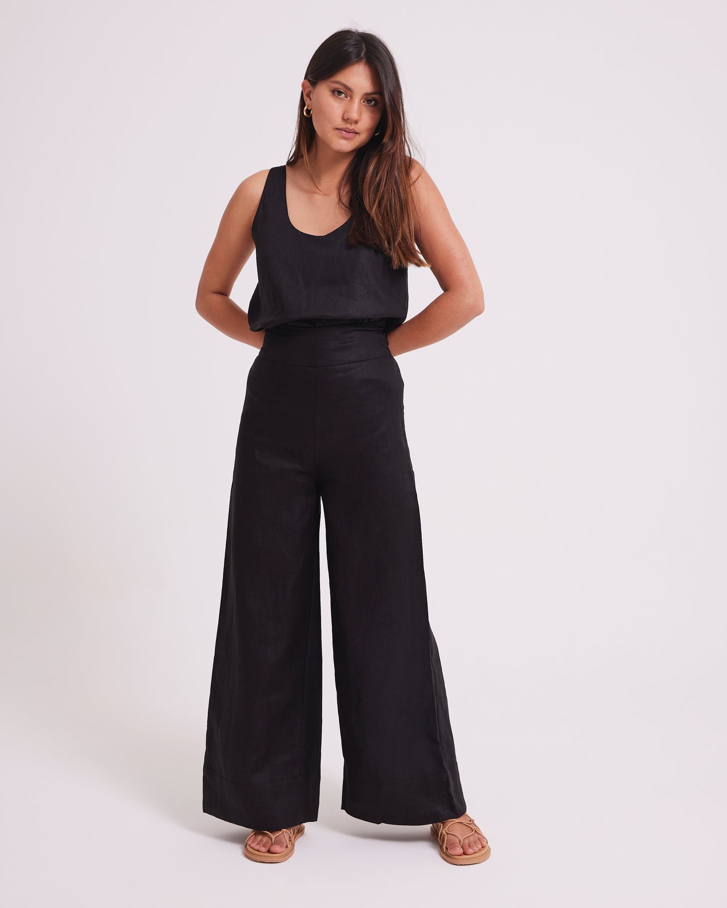 Eden Top - Black/Macadamia
