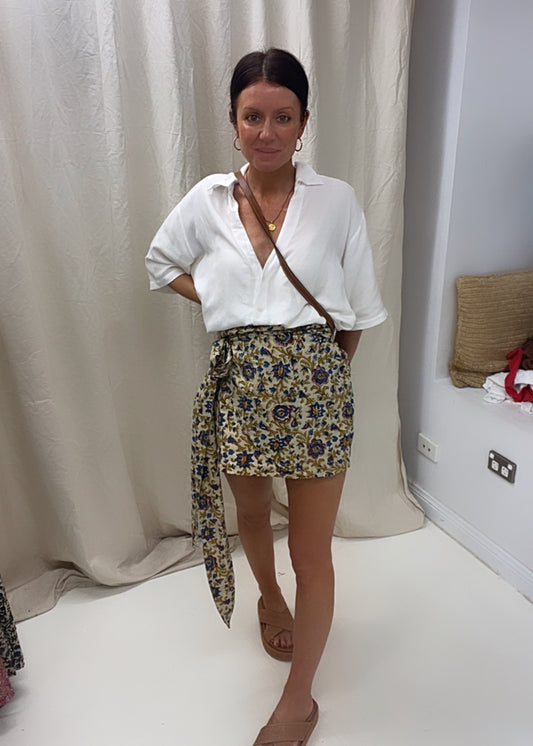Goldie Skirt - Moonflower Vine