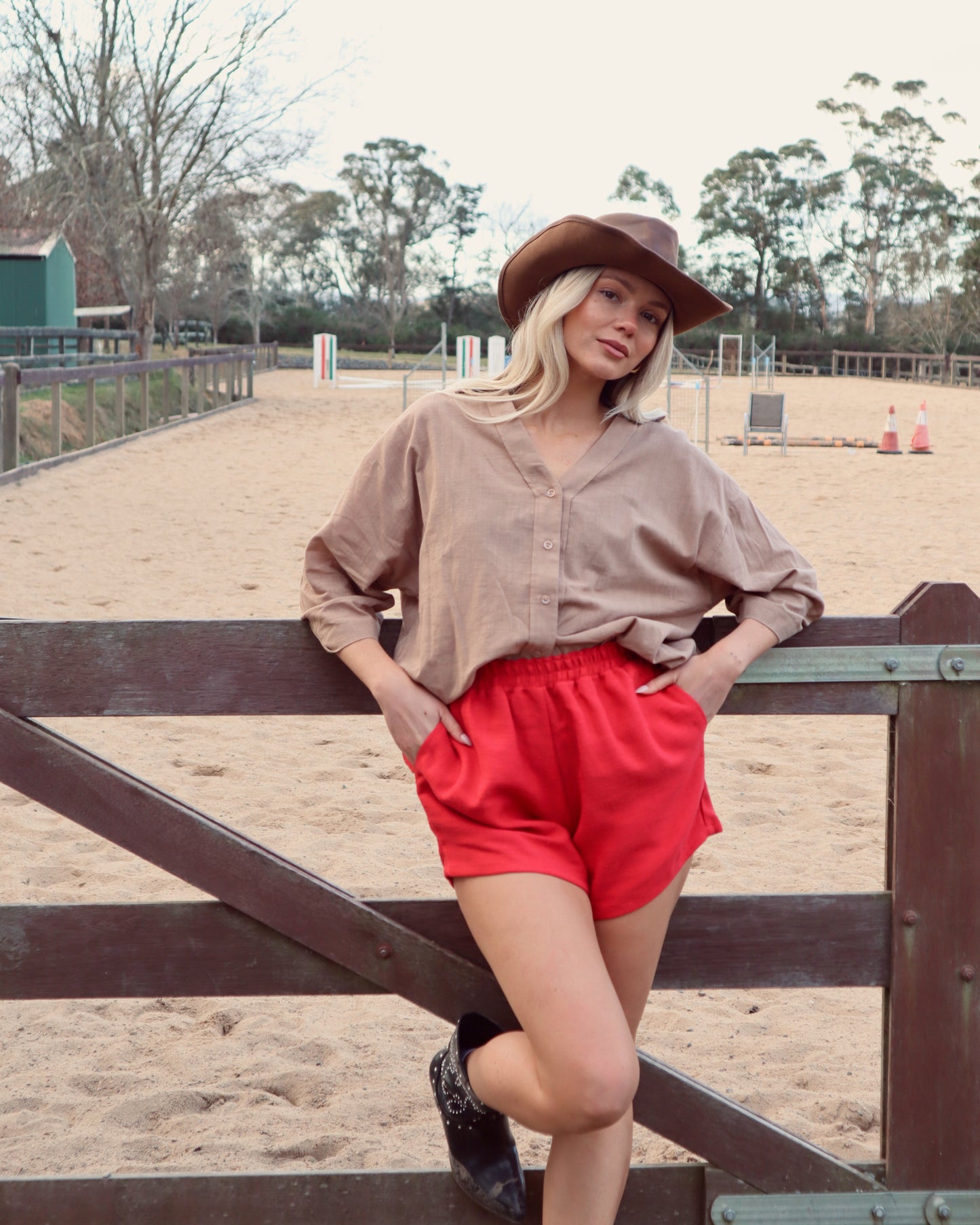 Tala Shorts - cherry