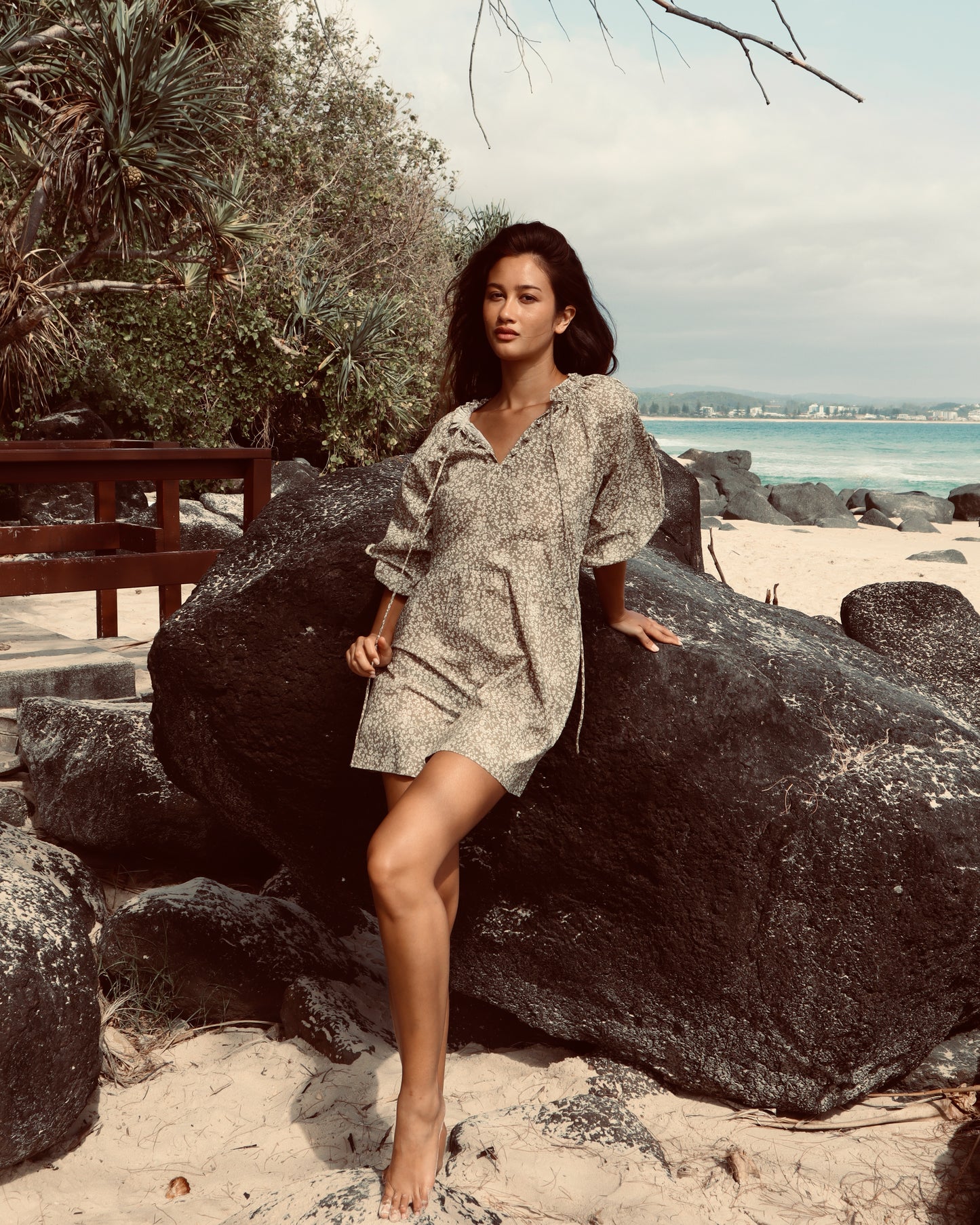 Gabriella Dress - Meadow Fern