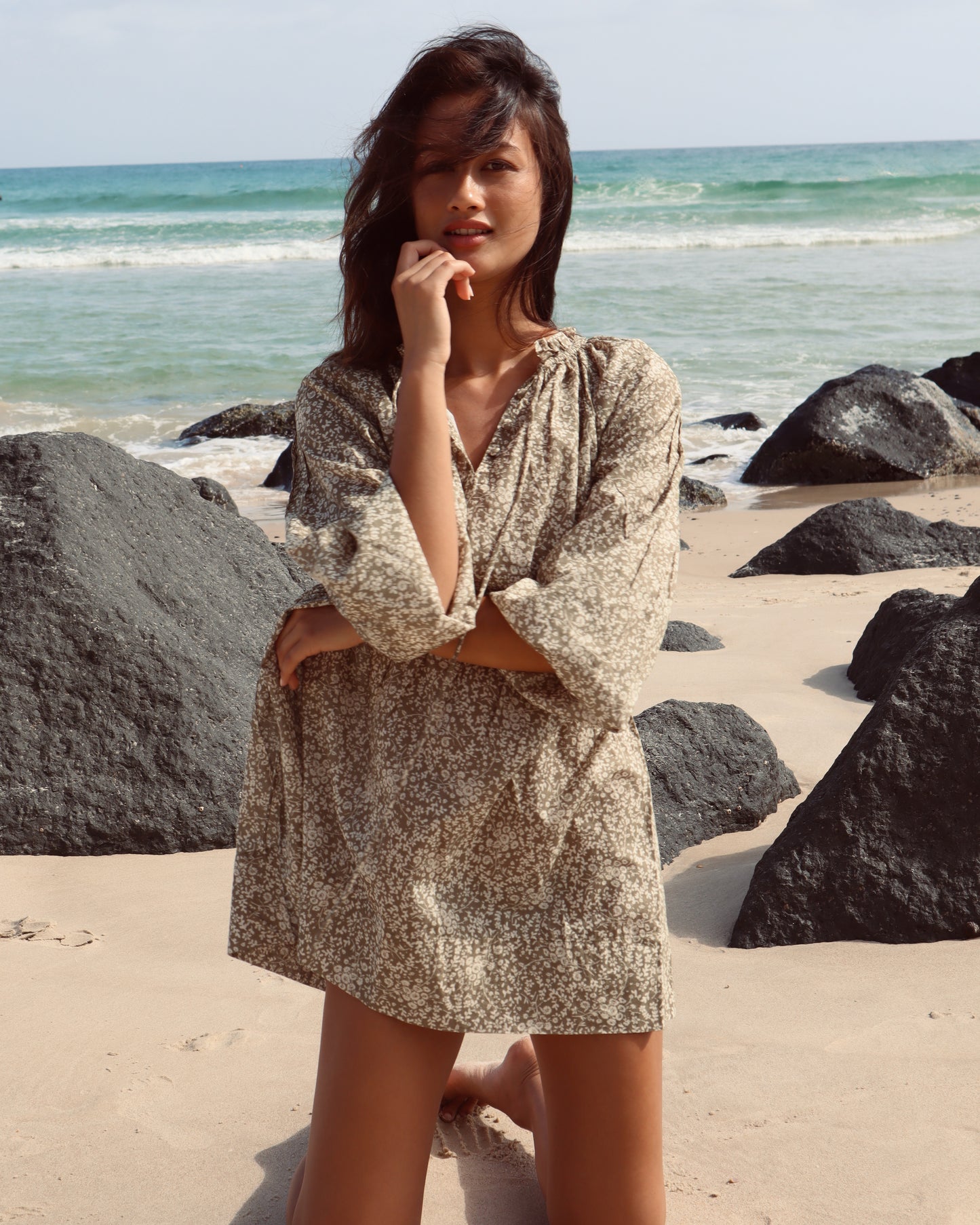 Gabriella Dress - Meadow Fern