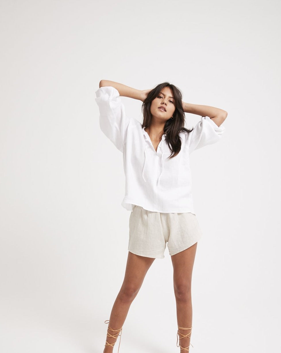 Ruby Blouse - white - Louley