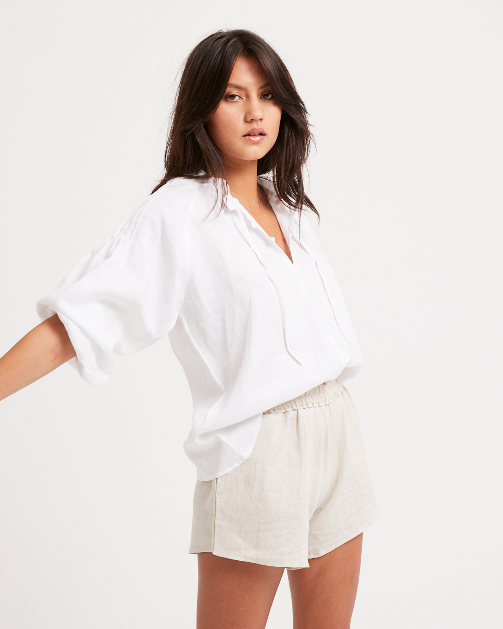 Ruby Blouse - white - Louley