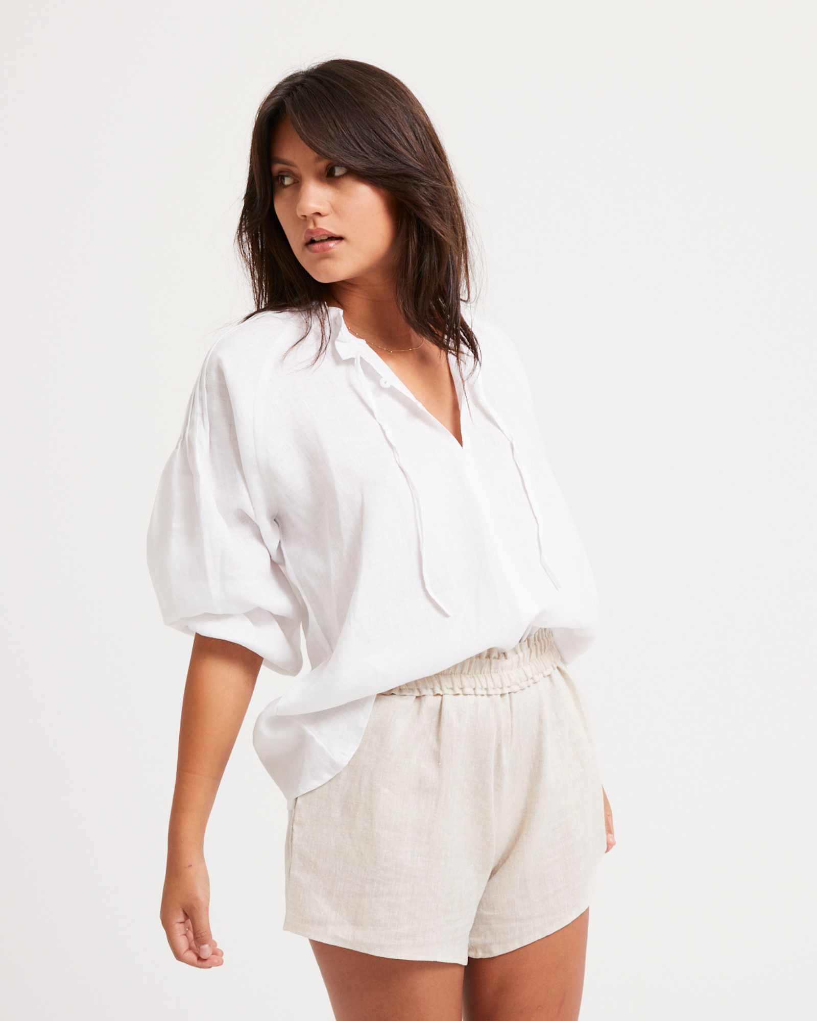Ruby Blouse - white - Louley