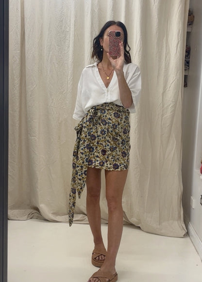 Goldie Skirt - Moonflower Vine