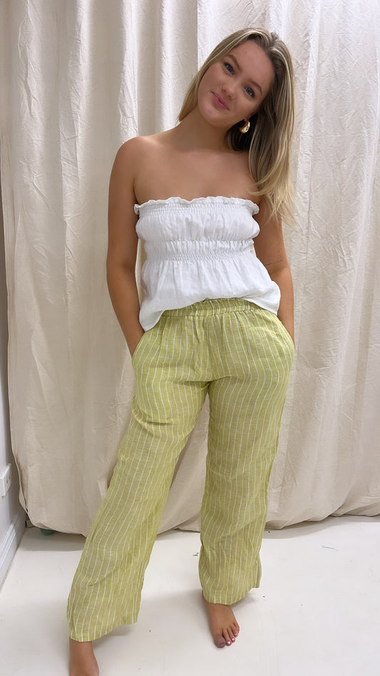 Linen Pants + top size 8