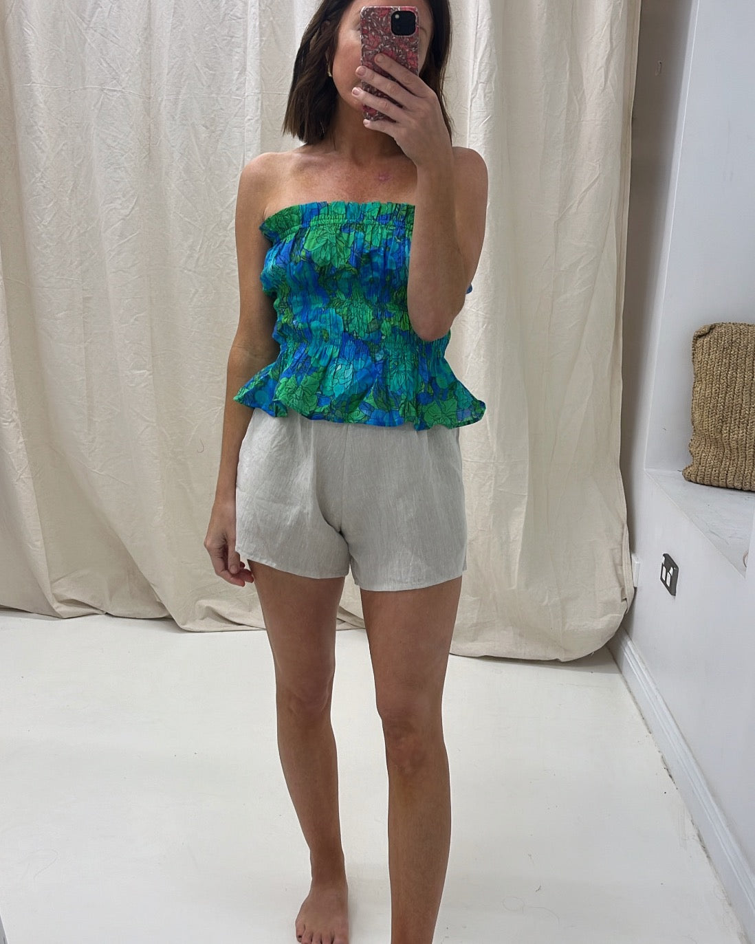 Sample Strapless top