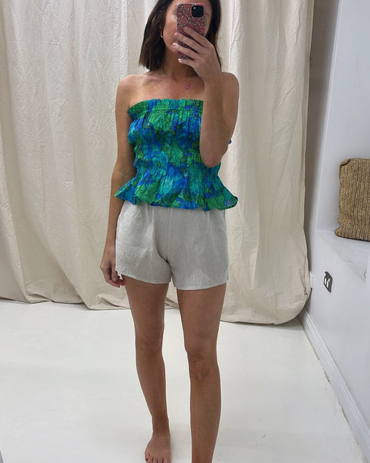 Sample Strapless top