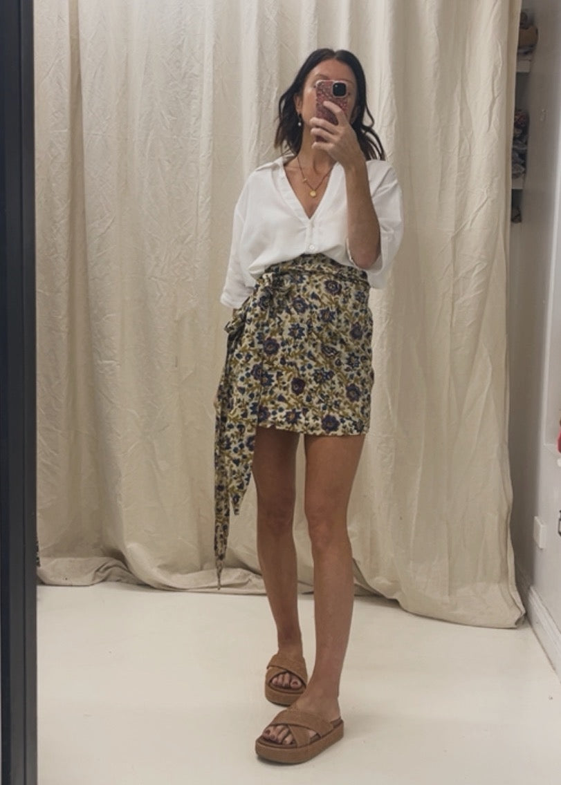 Goldie Skirt - Moonflower Vine