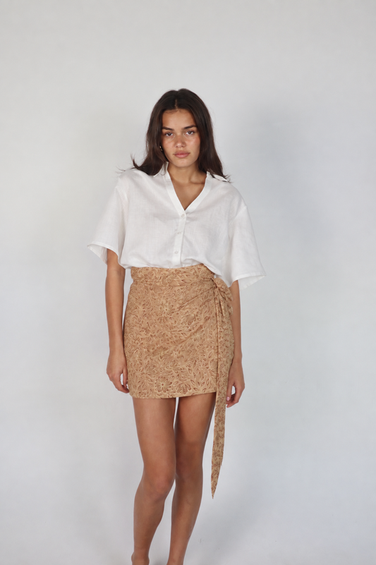 Goldie Skirt - Sandstone Bloom