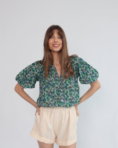 Lily Blouse - Hydrangea