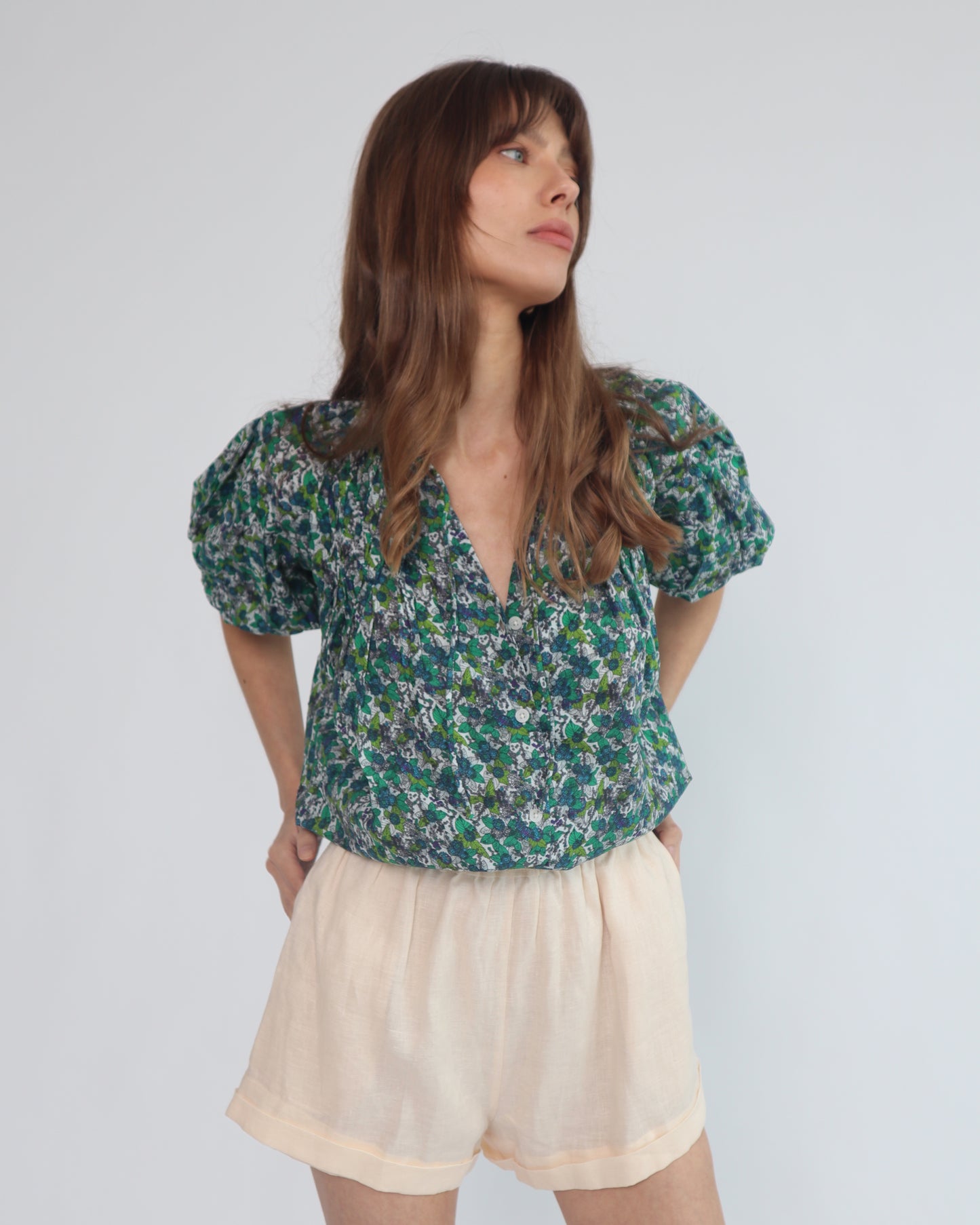 Lily Blouse - Hydrangea