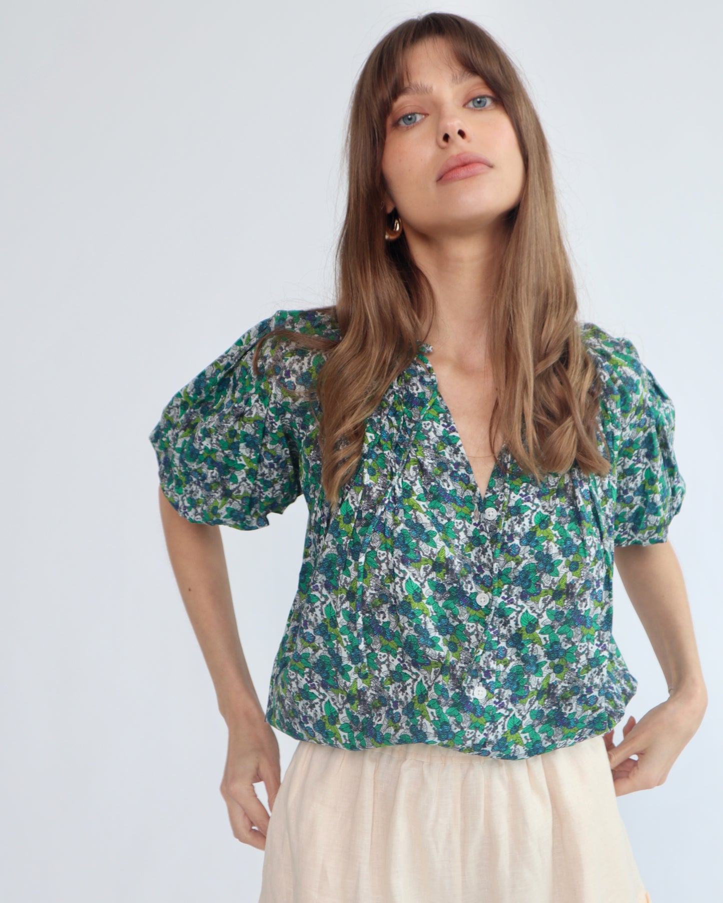 Lily Blouse - Hydrangea