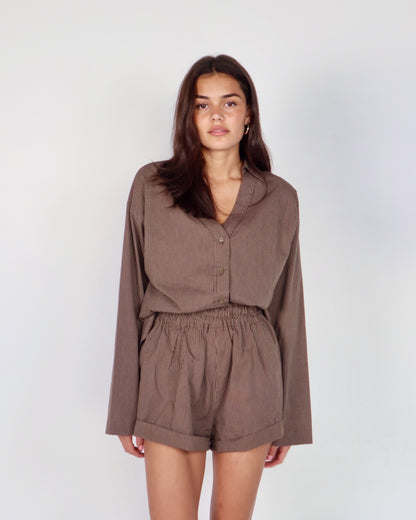 Hunter Shorts - Brown Stripe