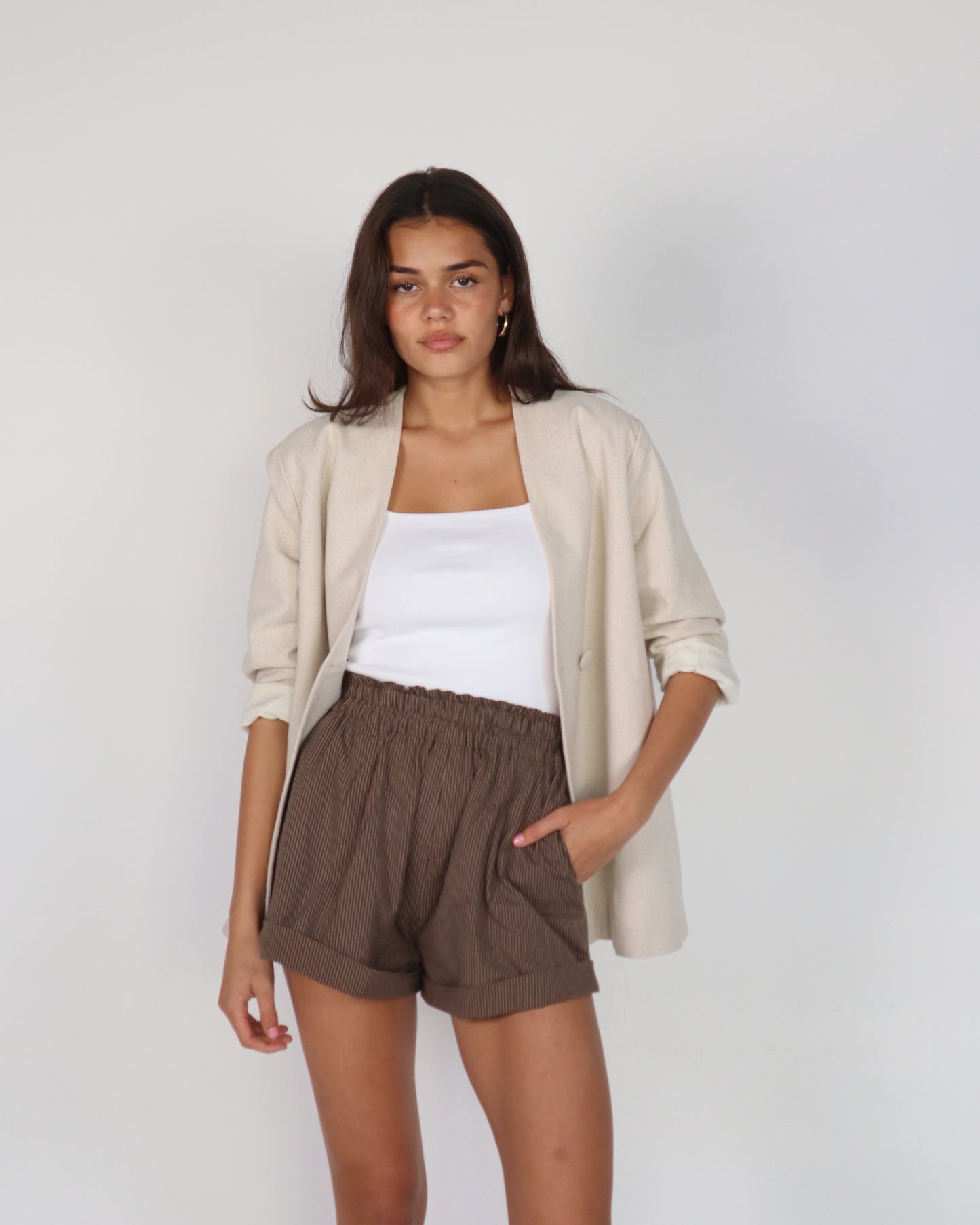 Hunter Shorts - Brown Stripe