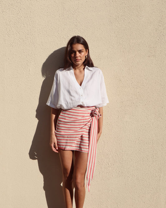 Portofino Stripe Skirt