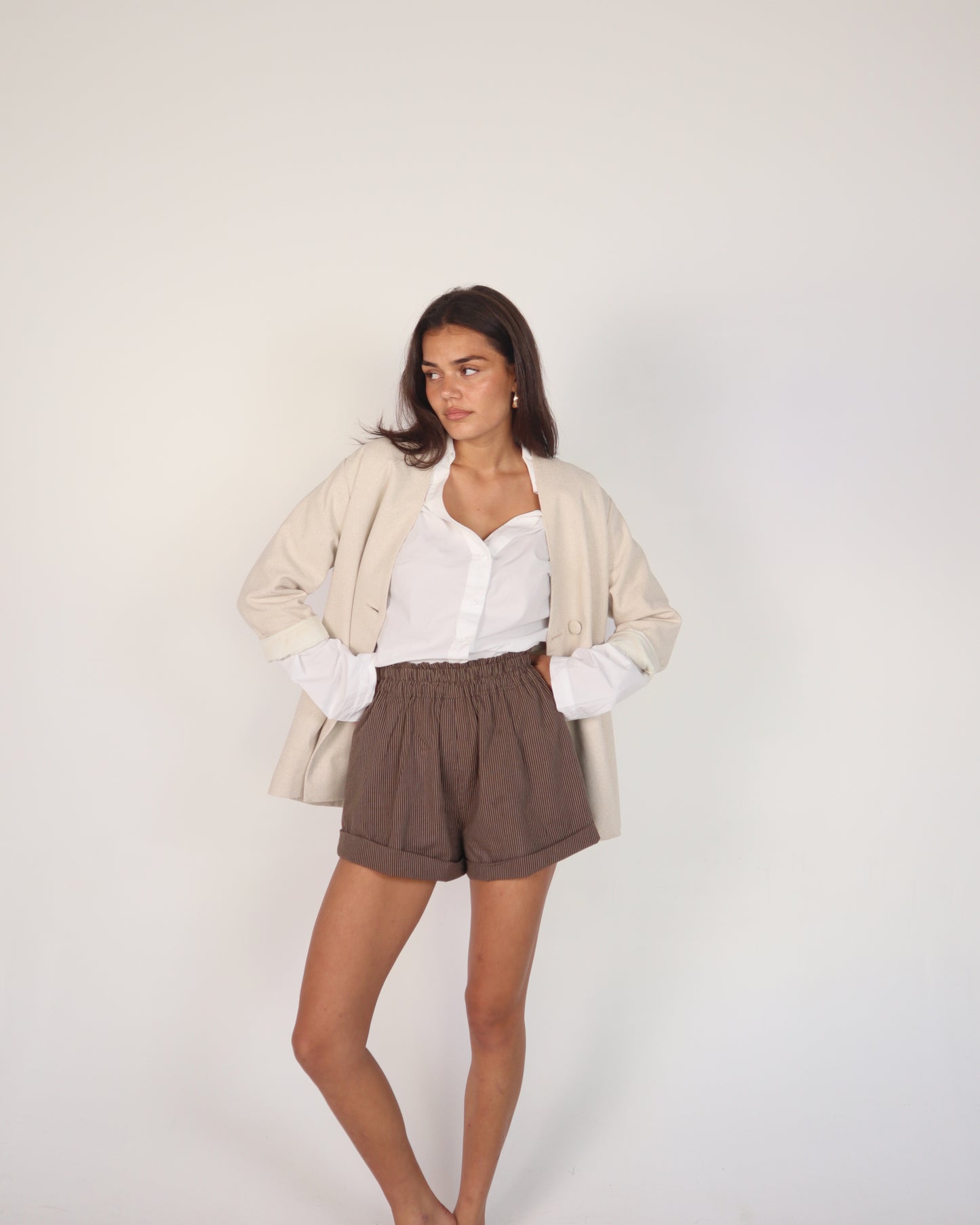 Hunter Shorts - Brown Stripe