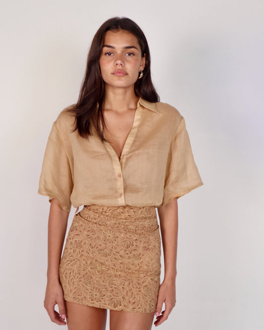 Goldie Skirt - Sandstone Bloom