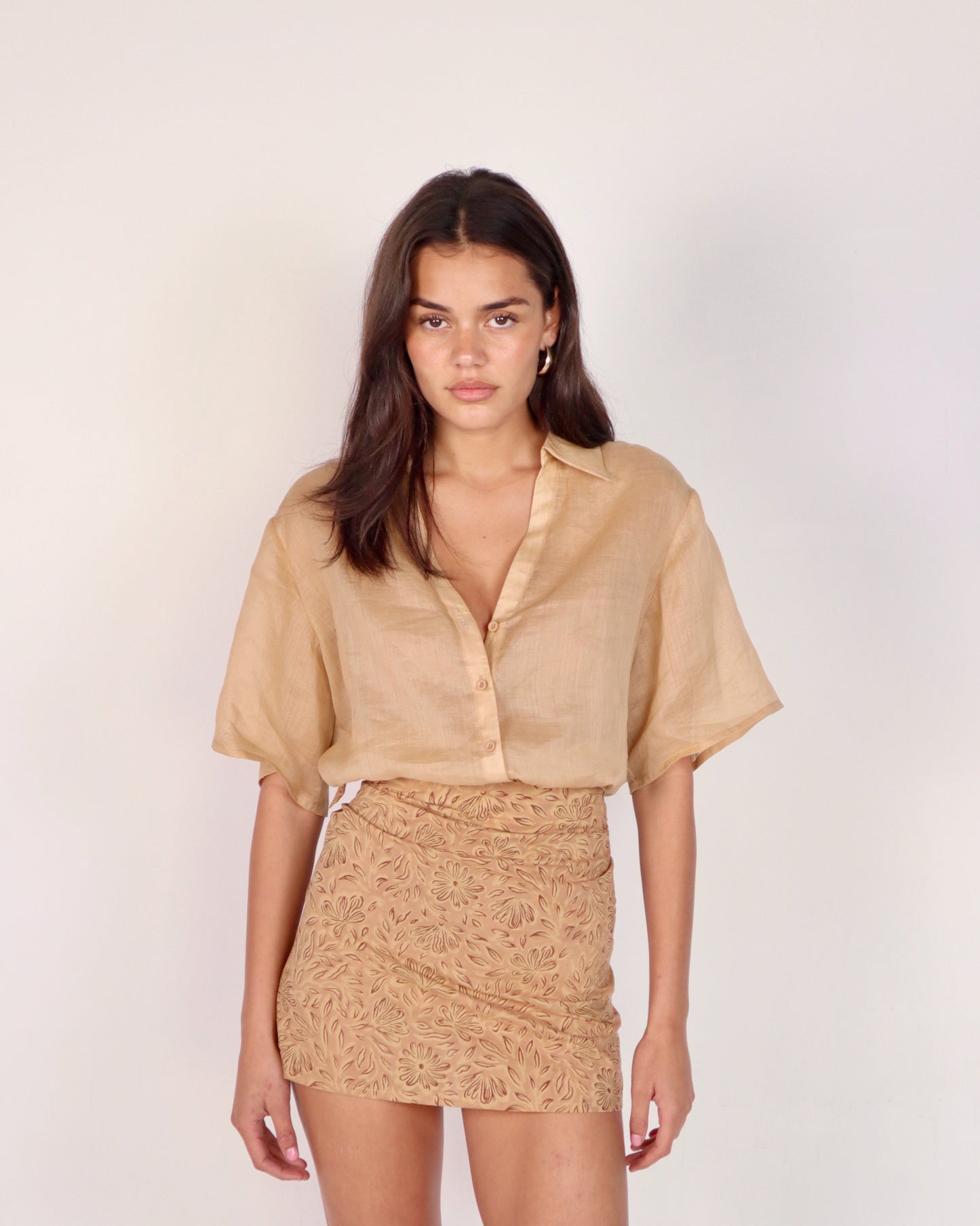 Goldie Skirt - Sandstone Bloom