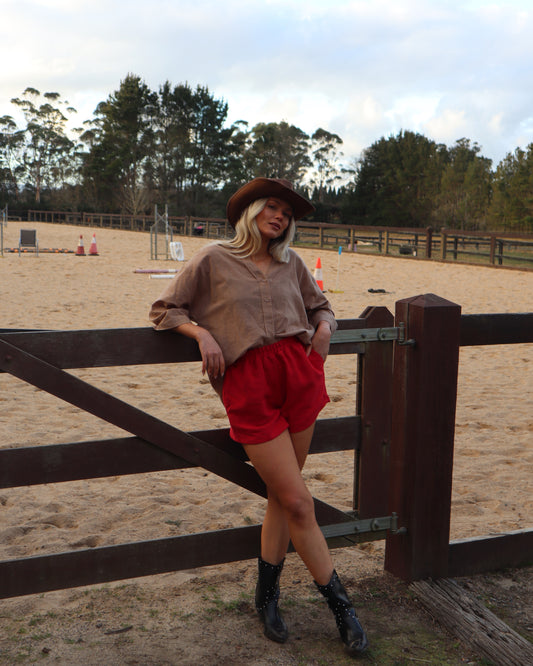 Tala Shorts - cherry