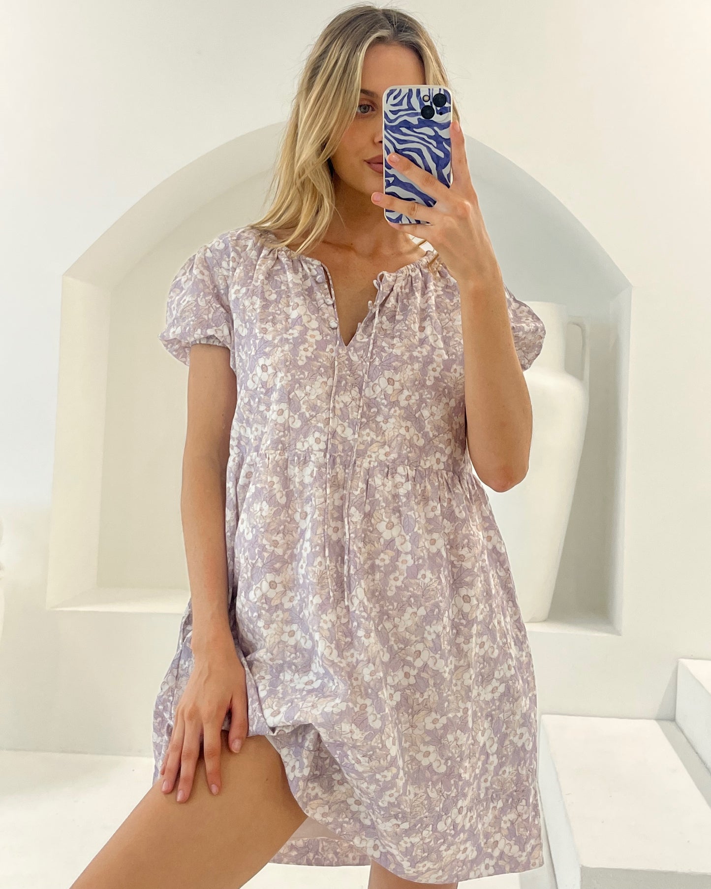Freya Mini Dress - Wisteria