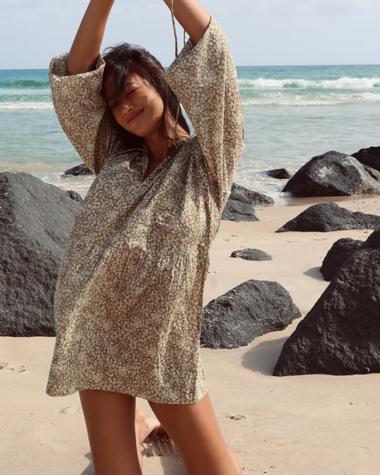 Gabriella Dress - Meadow Fern