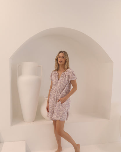 Freya Mini Dress - Wisteria