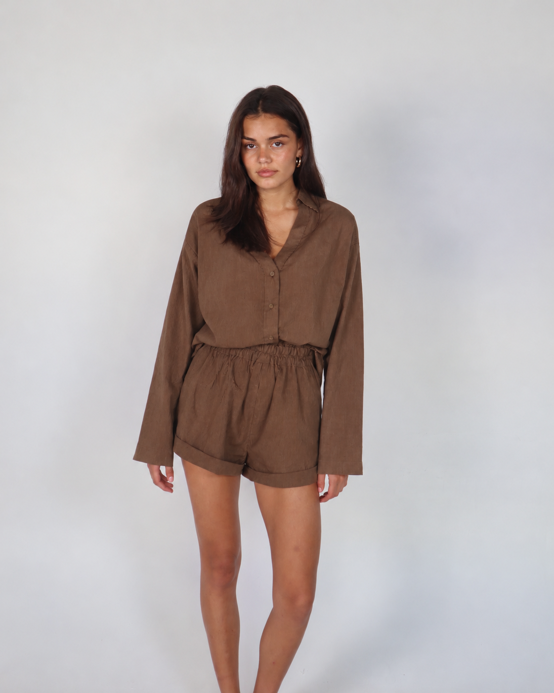Lennox Long sleeve Shirt - brown