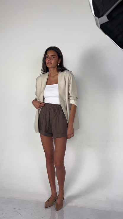 Hunter Shorts - Brown Stripe