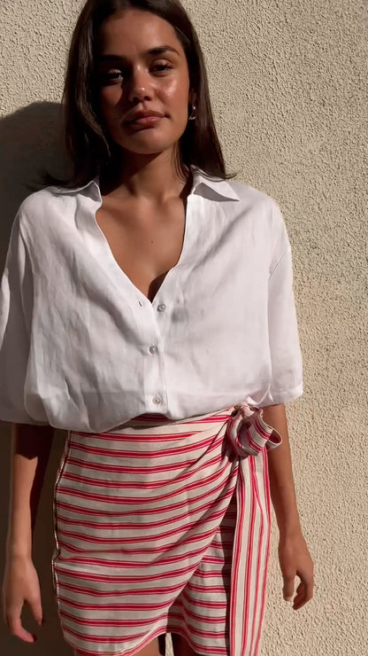 Portofino Stripe Skirt