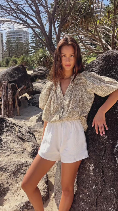 Lily Blouse - Meadow Fern