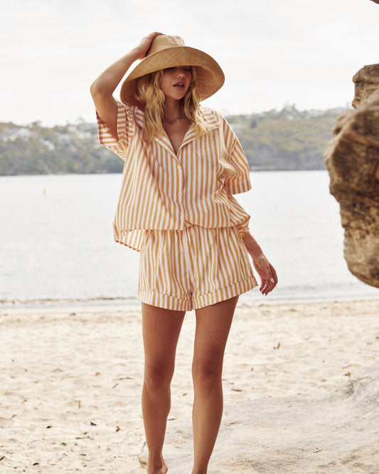 Bobby Shirt - Yellow Stripe (final sale)