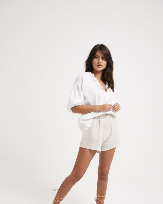 Ruby Blouse - white - Louley