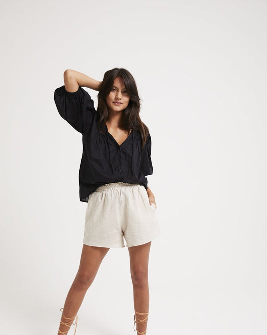Tala Short - Natural Linen - Louley