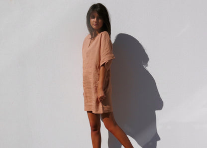 Aya Mini Dress - Desert Dust - Louley